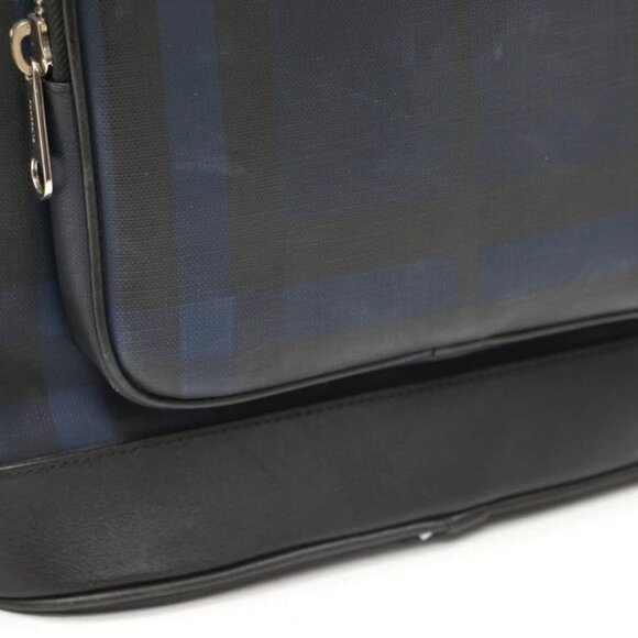 Burberry London Check Logo Rocco Backpack - Navy - Picture 7 of 14